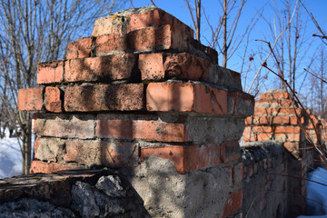the old brick fence