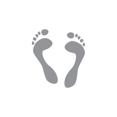 Fototapeta na wymiar Footprint icon. Footprint vector illustration. Footprint illustration. Footprint isolated background. Next icon legs.