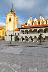 Old town hall in the main square of medieval town of Levoca in eastern Slovakia.