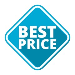 Best price icon with long shadow