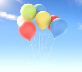 Obraz na płótnie Canvas Colorful balloons