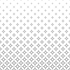 Seamless black and white vector star pattern