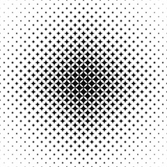 Seamless black and white vector star pattern