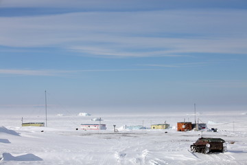 Polar and research station in Arctic, Russia