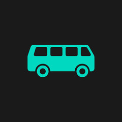 minibus flat icon