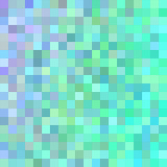 Cyan color square mosaic background design