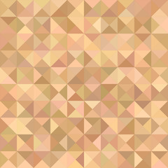 Light brown triangle mosaic vector background