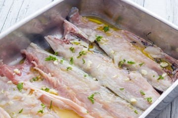 Cooking Baked sea bass