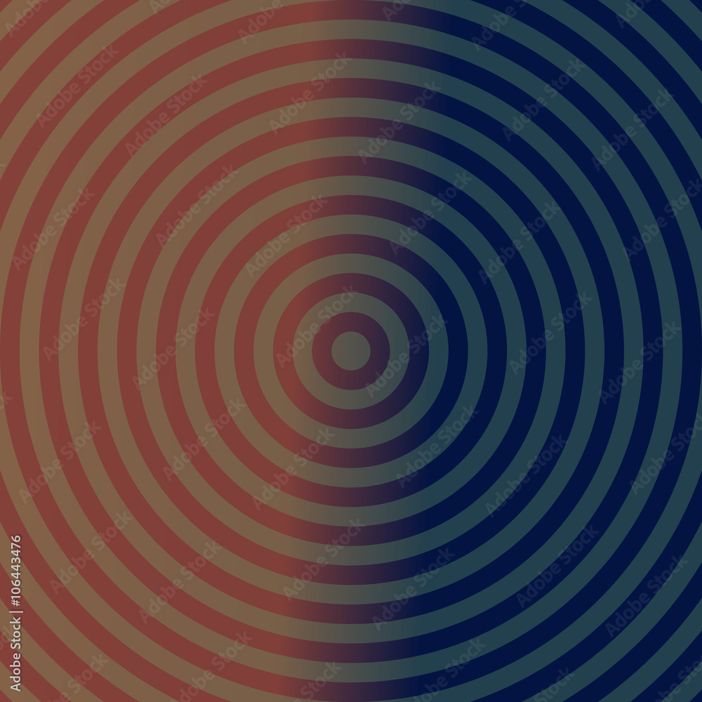 Poster dark background design with concentric circles