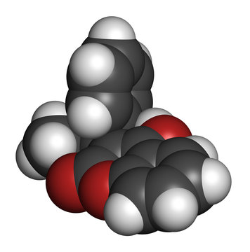 Phenprocoumon anticoagulant drug molecule (vitamin K antagonist)