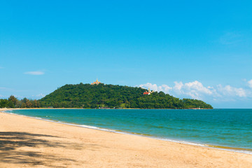 Sea stone  and blue sky