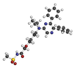 Selexipag pulmonary arterial hypertension drug molecule. 