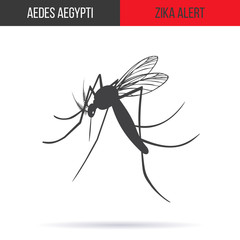 Zika virus graphic design elements.