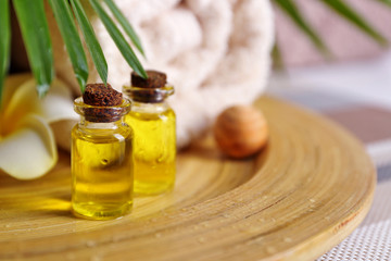 Essential oil for aromatherapy, close up