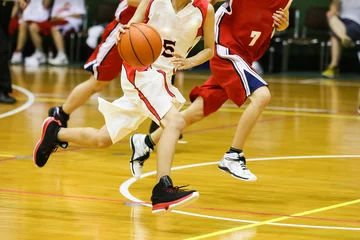 Deurstickers バスケットボール © makieni
