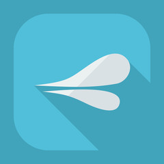 Flat modern design with shadow icons lips