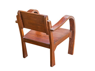 Chair wood isolated