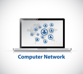 computer network map illustration