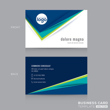 Abstract Business card Design Template