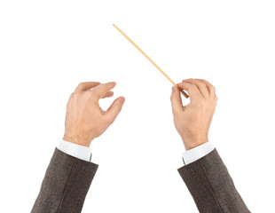 Music conductor hands
