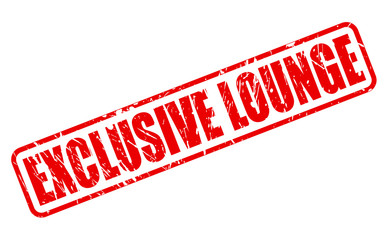 EXCLUSIVE LOUNGE RED STAMP TEXT