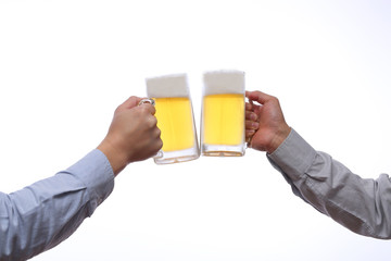 生ビールで乾杯
