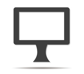 display double shadow icon vector