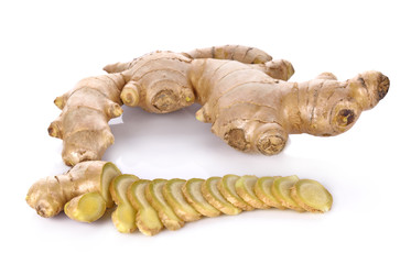 Ginger Root isolated on white background