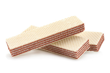 Wafers stick on white