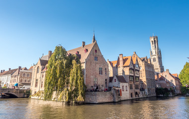 Naklejka premium Brugge city scene