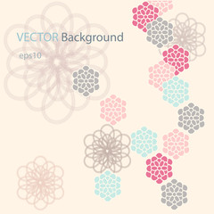 Seamless Japanese pattern in pastel colors background