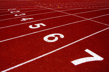 Athletics Track Lane Numbers
