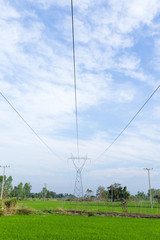 Fototapeta na wymiar High voltage pole