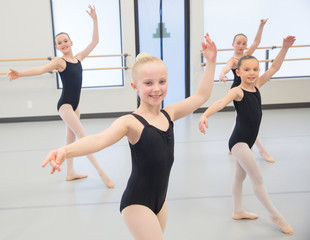 Fototapeta na wymiar Ballet Class for children