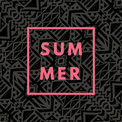 Summer hipster boho background