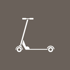 Car Icon on Dark Gray Color. Eps-10.
