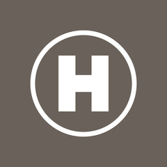 Crutches Icon on Dark Gray Color. Eps-10.