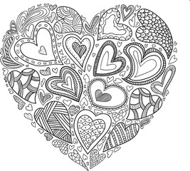 Vector heart simbol.