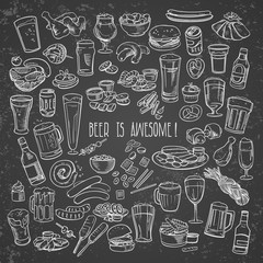 sketchy beer and snacks