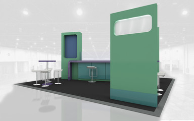 Green tones Exhibition Stand