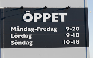 Öppettider
