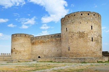 Fototapeta na wymiar medieval fortress (Ackerman Ukraine)