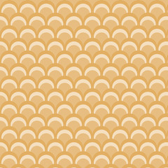 Fototapeta na wymiar Retro circle pattern orange theme