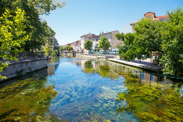L'Isle-Sur-La-Sorgue, small typical town in Provence, France