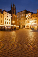 City of Torun Old Town Square by Night
