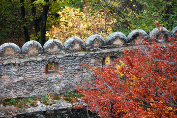 Castle Wall in Autumn