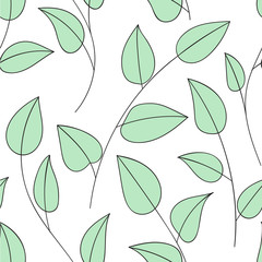Floral ornamental doodle pattern