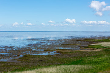 Wadden Sea at fall of tide