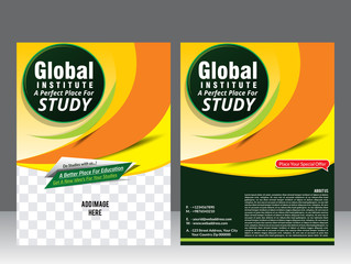 global institute flyer template & magazine