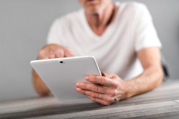 Tablet using